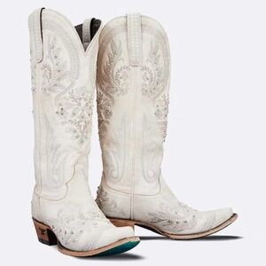 NWT Lane Santorini Cowgirl Boots in Ceramic Crackle
